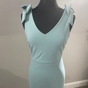 She + Sky Elegant, Sleeveless, Bow Tie Detail Dress